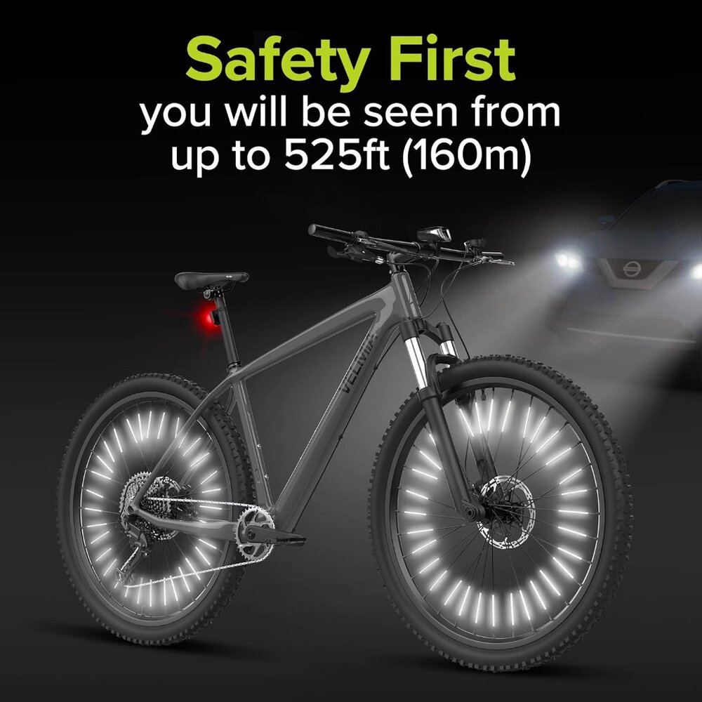 Spoke reflectors [36 Pieces] - 360° Visibility and Easy mounting - Bicycle Spoke - Picture 2 of 9